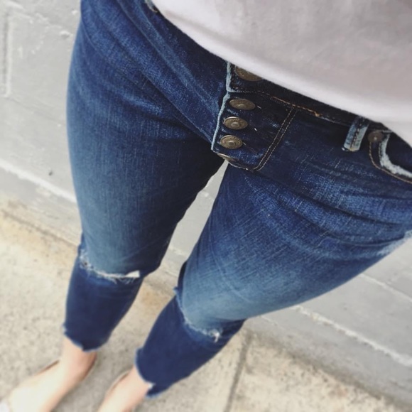 Silver Mazy Skinny Crop Jeans - Picture 1 of 4